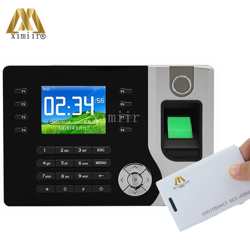 

A-C071 2000 fingerprint templates USB U disk TCP IP fingerprint & password & ID card time attendance system Network Attendance
