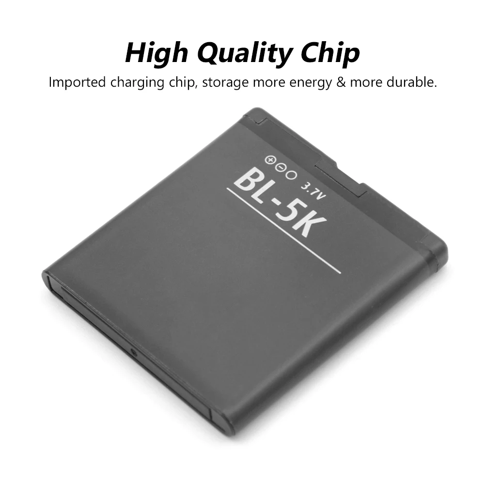 BL 5K аккумулятор телефона для Nokia N85 N86 N87 8MP 701 X7 00 C7 00S Oro 2610S T7 BL5K 1200 мАч Замена