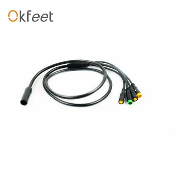 

Okfeet Bafang BBS01 BSS02B BBSHD Middle Motor Mid Drive 1to4 Main Cable EB-BUS Cable for Electrical Bicycle Bike