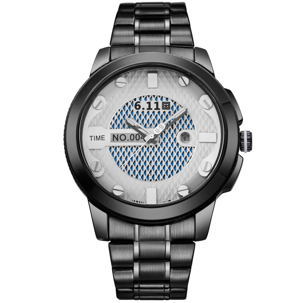 6,11 мужские s новые модные часы на солнечных батареях полностью стальные часы армейские военные уличные кварцевые наручные часы мужские спортивные часы No.004