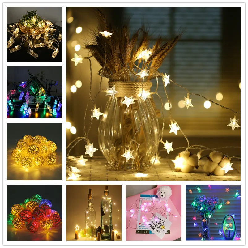 

1 M 10 String Lights Photo Clip Lights New Year Christmas Decorations for Home Decor Christmas Tree Decorations Christmas 2018.Q