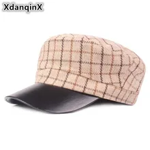 XdanqinX осень Для женщин без каблука Кепки элегантные ретро Мода Военный Шапки для Для женщин Snapback Для мужчин бренды Кепки s вводной de Femme