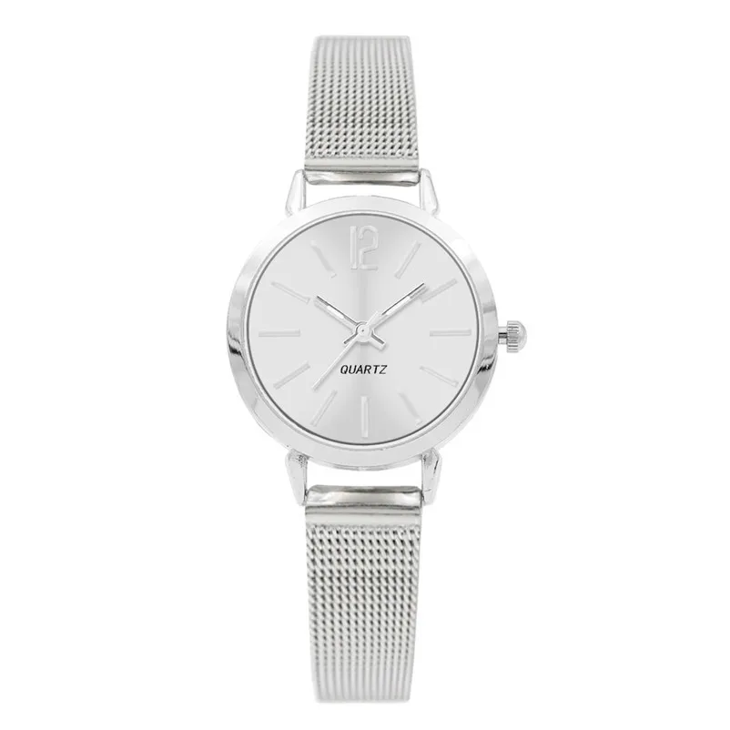 Fashion Women's Watches Simple casual watches Classic Stainless Steel Analog Quartz Wrist Watch clock relogio feminino J20 (2)