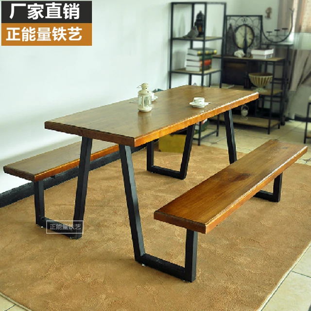 Madera americana mesas de comedor y sillas combinación de seis ... Madera americana mesas de comedor y sillas combinación de seis ...