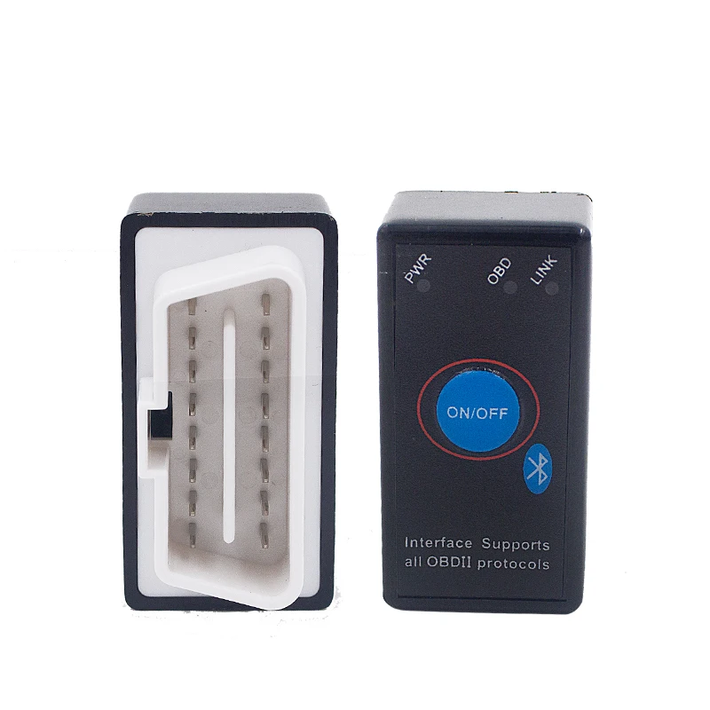 Мини Bluetooth ELM 327 V2.1 переключатель OBD II сканер Супер Мини ELM327 аппаратное обеспечение 2,1 OBDII диагностический инструмент переключатель включения/выключения питания