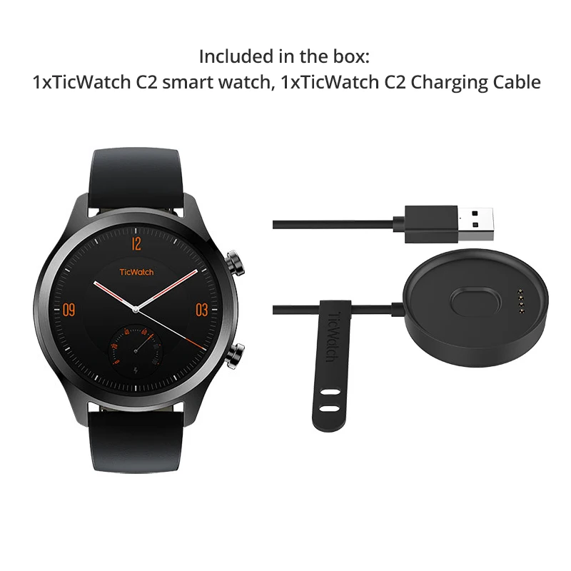 Original Ticwatch C2 Smartwatch Wear OS por Google incorporado GPS Monitor de ritmo cardíaco rastreador de Fitness Google pagar gratis regalo-Correa - 6
