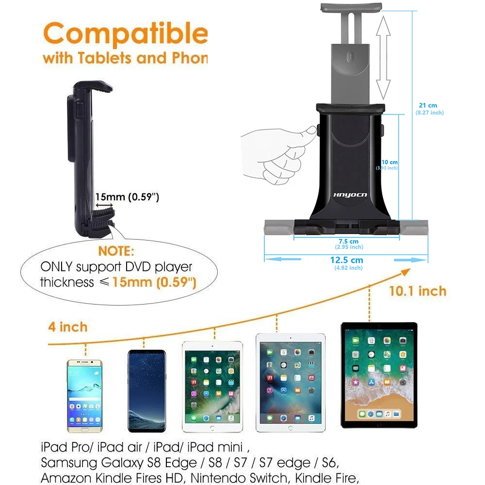 Автомобильный держатель для телефона Xnyocn iPhone 11 Pro 12 Xiaomi iPad Кронштейн 360 подставка