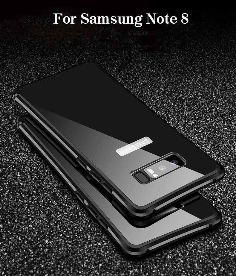Горячая Распродажа для samsung Note 8 чехол роскошный блестящий тонкий жесткий алюминиевый металлический каркас полный корпус защитный задний Чехол для телефона чехол Fundas