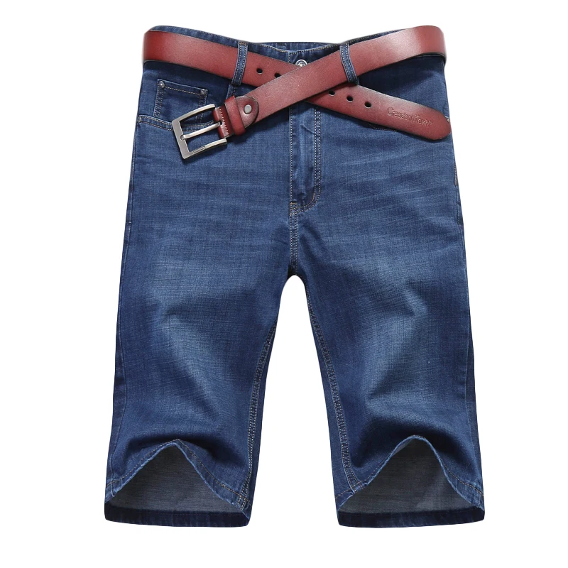 Classic Denim Shorts Men 2019 New Fashion Business Elasticity Slim Fit Casual Short Jeans Blue Black Male Brand Classic Denim Shorts Men 2019 New Fashion Business Elasticity Slim Fit Casual Short Jeans Blue Black Male Brand