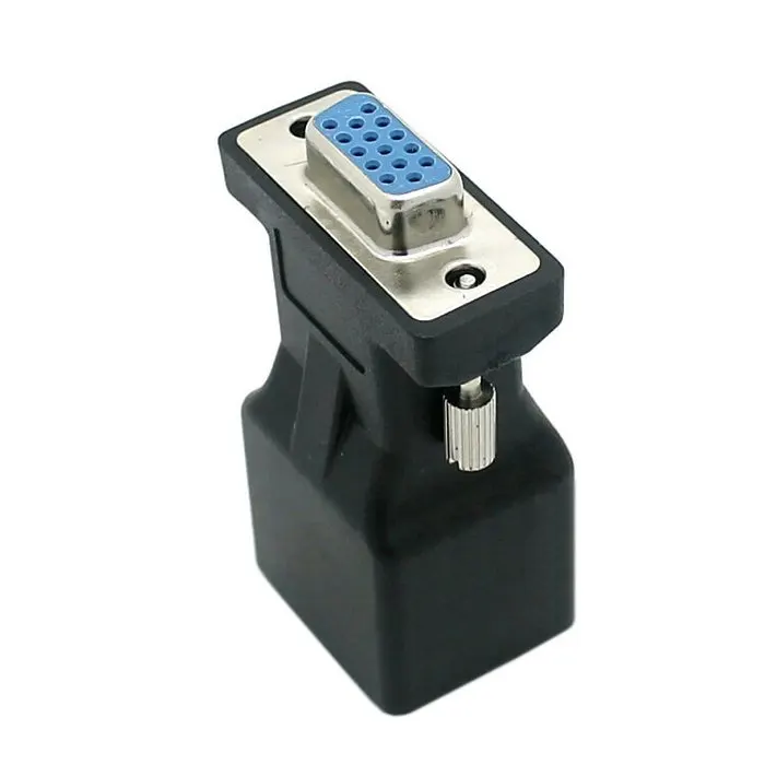Расширитель VGA RGB HDB 15pin женский для LAN CAT5 CAT6 RJ45 CAT 5 6 сетевой кабель Женский