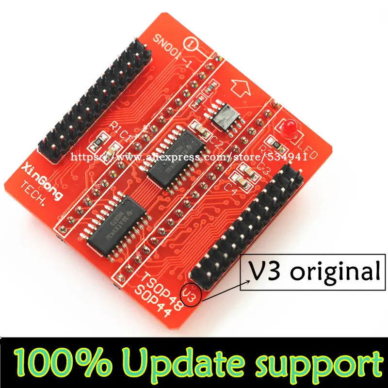 Оригинальные базовые адаптеры V3 SOP44 TSOP48 разъем адаптера для Minipro TL866 TL866CS TL866A TL866II