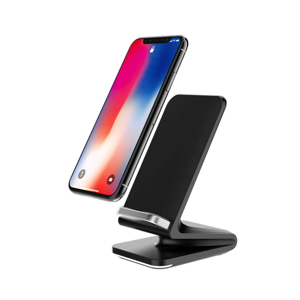 QI Беспроводное быстрое зарядное устройство для iPhone 8/8 Plus/X Samsung Glaxy Google Nexus Nokia