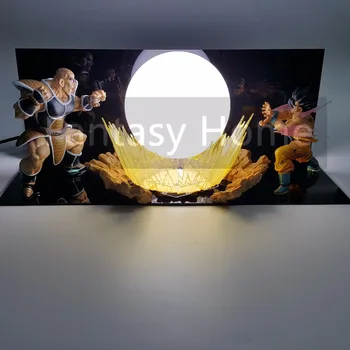 

Dragon Ball Z Action Son Goku VS Nappa Fighting DIY Display Set Figurine Cool Dragon Ball Son Goku Nappa+Ball+Stand (Fire) DIY07