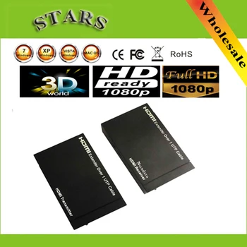 

1080P 3D HDMI extender 50M with IR remote over cat5e/6 HDMI Transmitter & Receiver ethernet cable supports CEC/1080p/3D
