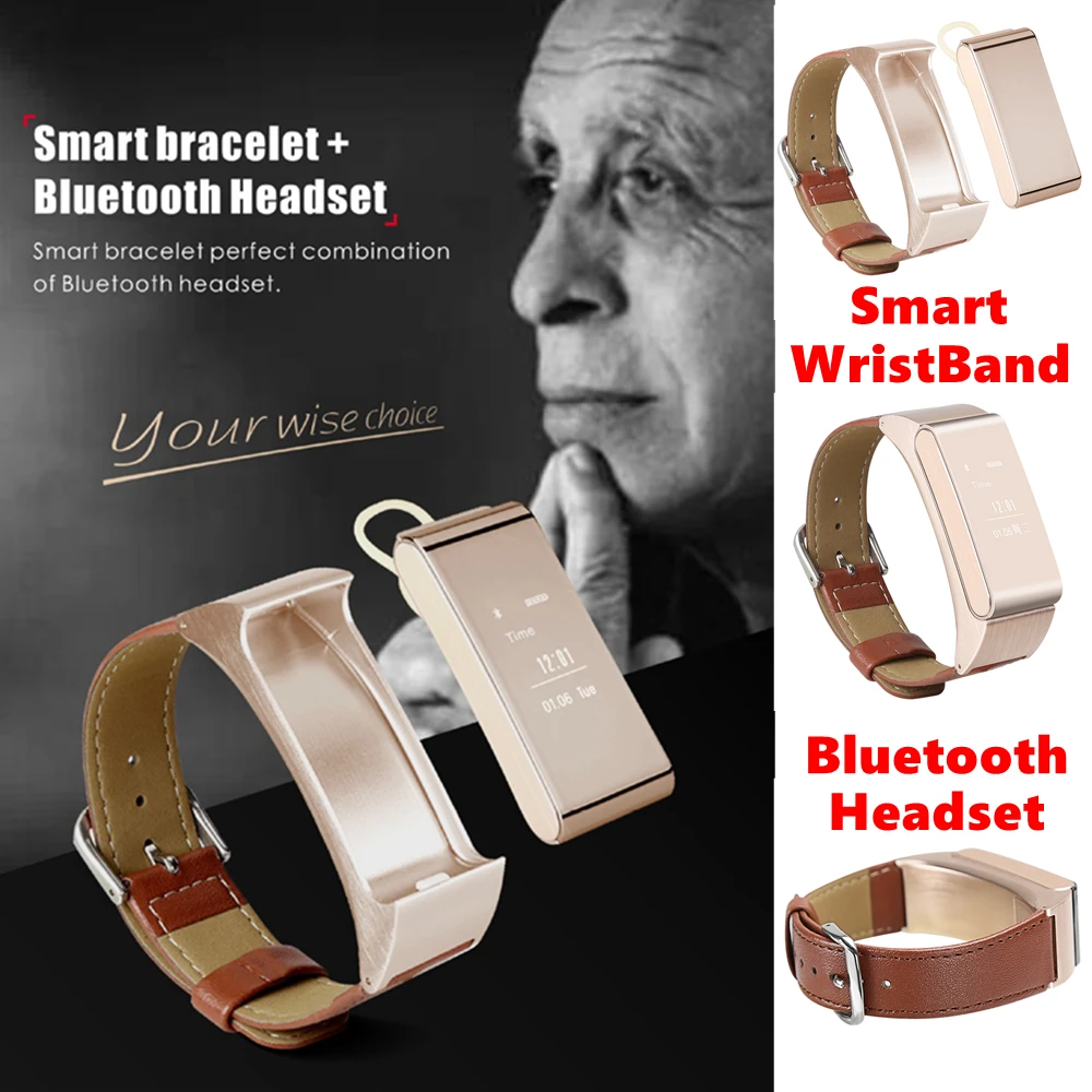 Новый IP57 водонепроницаемый 2в1 умный Браслет Talkband M8 iBand запястье Bluetooth наушники