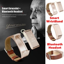 New IP57 Waterproof 2in1 Smart Bracelet Talkband M8 iBand Wrist Band Bluetooth Earphone Headset For iOS Android Smartphones