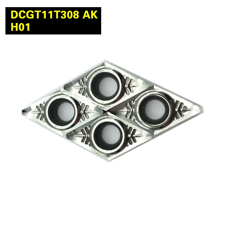 50 шт. DCGT11T308 AK H01 DCGT32.52 Алюминий ножовочное полотно вставка для режущего