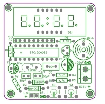 AT89C2051 C51 4 бита электронные часы набор для производства DIY наборы для arduino