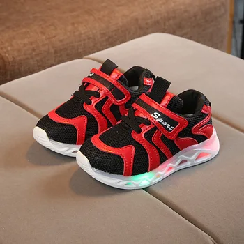 

davidyue led kids sneaker shoes for girls boys children shoes luminous lighted mesh sneakers baby toddler spring sneakers shoes