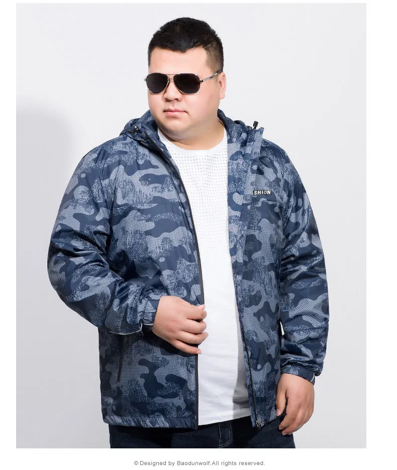 Большие размеры 8XL 7XL 6XL новый ультра тонкая куртка мужская брендовая одежда Ультра свет солнцезащитный крем пальто мужской наивысшего