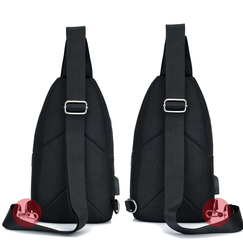 Men Backpack Anti Theft Canvas Chest Bag USB Rechargeable Teenager Single Shoulder Bag Boy Casual Mochila Sac A Dos Homme BP0216 (9)
