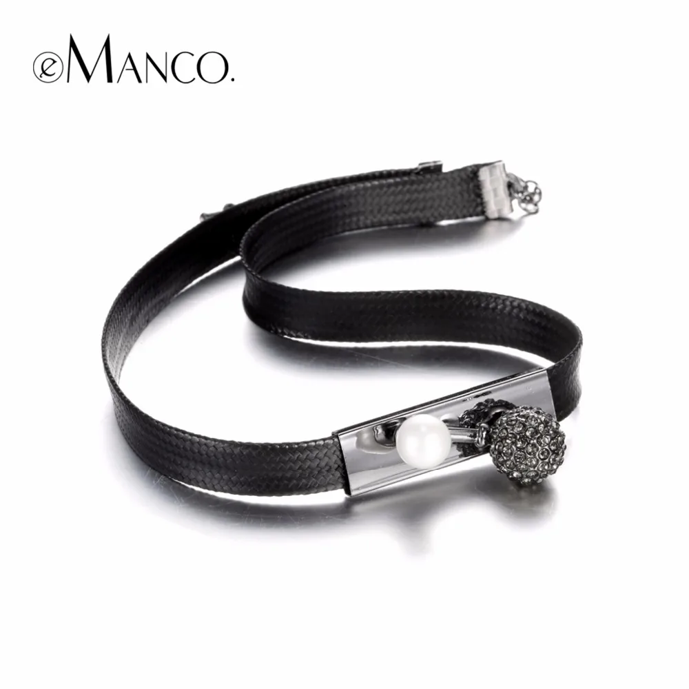 eManco Stylish Multilayer Choker Necklaces for Women Charm Imitation Pearls Crystal Torques Cross Snake Chain Jewelry
