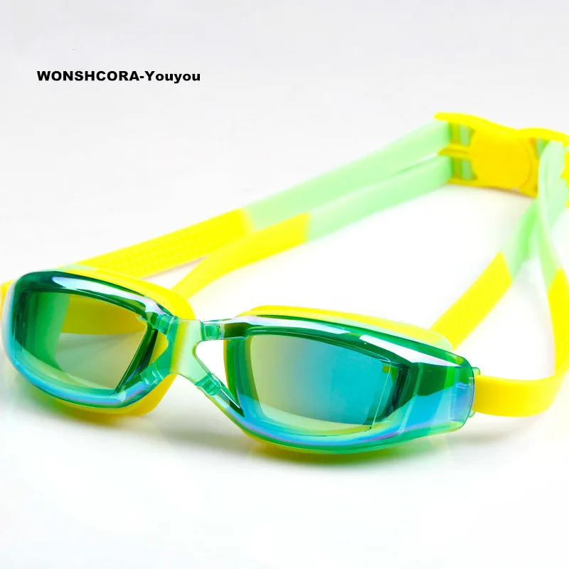 

Youyou Children Swimming Glasses Professional Anti-fog Silicon Seals Swim Goggles High Quality Plating Frame Pool Super Light