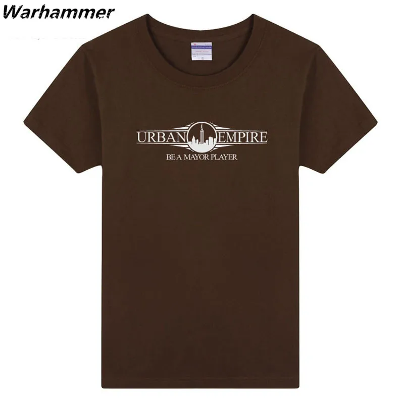 Warhammer городской Империя Онлайн игры Футболка Для мужчин О-образным вырезом