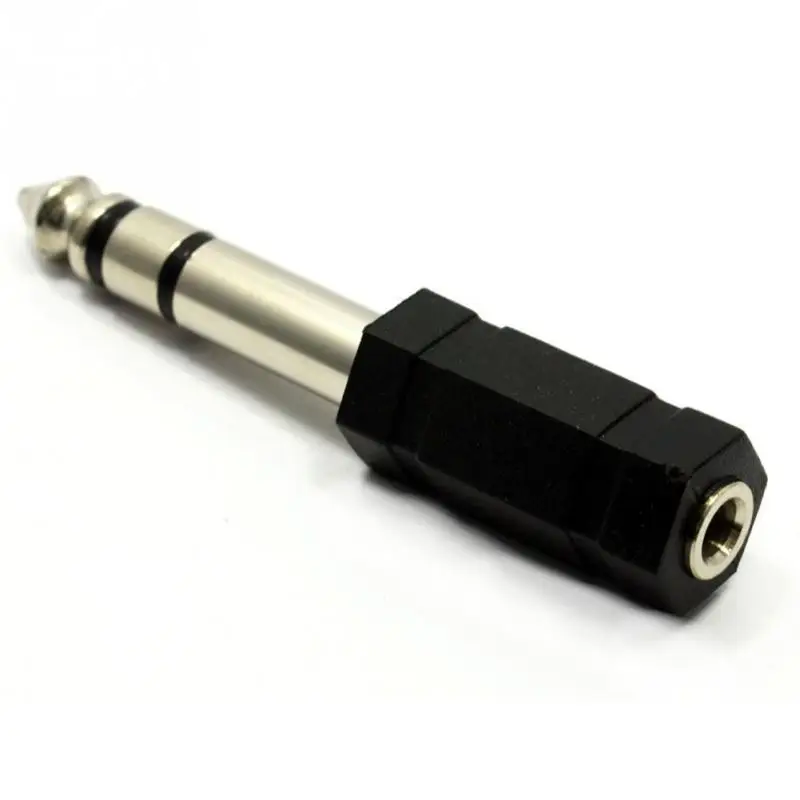 

Practical 6.5mm double sound to 3.5mm Audio Jack Plug Headphone Adapter standard stereo Headphone Socket Connector
