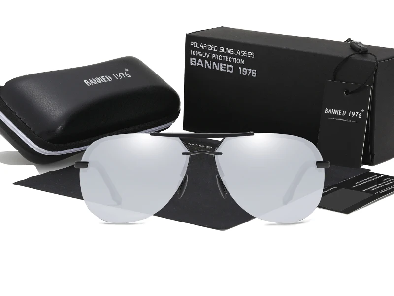 Новое поступление, мужские HD поляризованные солнцезащитные очки, мужские очки для вождения, крутые очки для пилота, мужские очки, UV400, высокое качество
