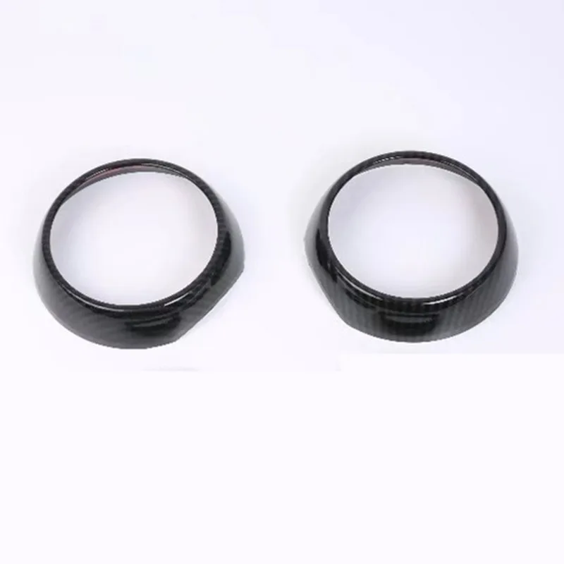 

2PCS LHD Carbon Fiber Circular Air Vent Decorative Cover Ring Stickers for Mini Cooper F55 F56 F57 Hatchback One S Convertible