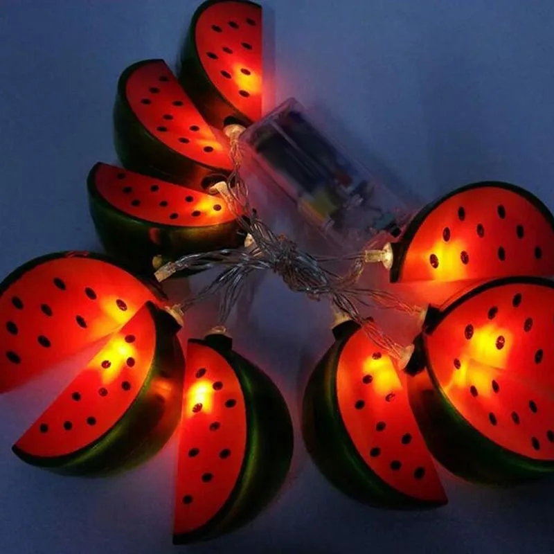 

LED String Lights Watermelon Lamp Colourful Hanging Garden Festivals Party Decoration _WK