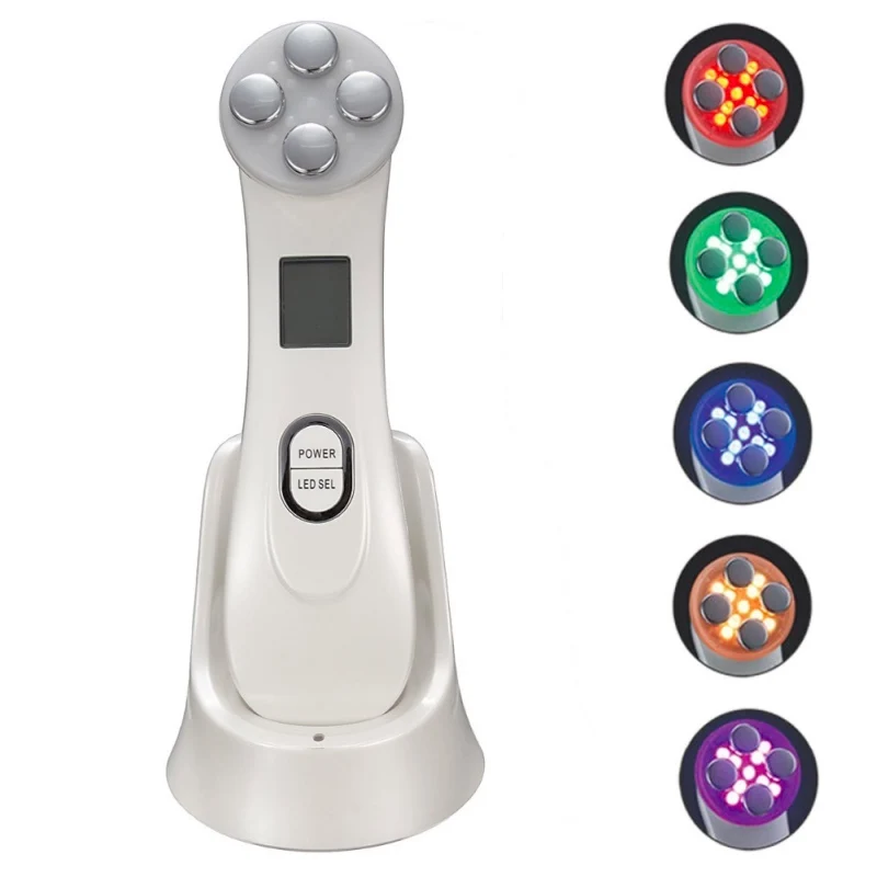 Skin Care Galvanic High Frequency RF LED Light Therapy Anti Aging Facial Skin Tightening Beauty