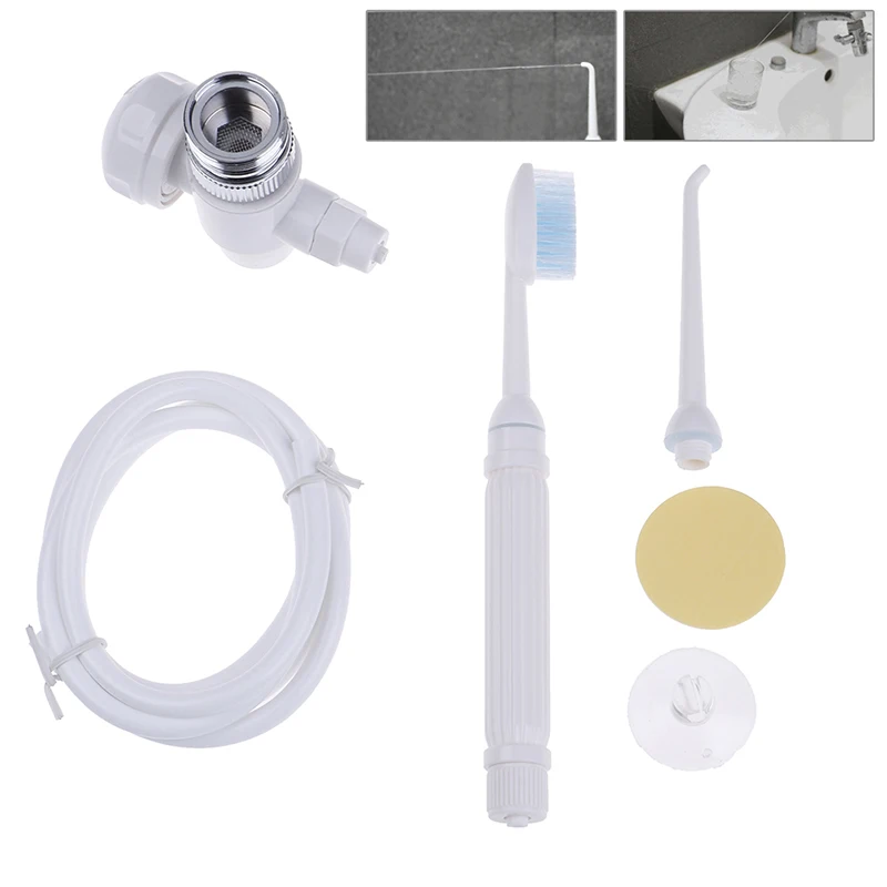 Dental Irrigator Flosser Faucet Water Jet Toothbrush Flosser Dental