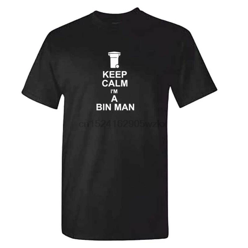 Keep Calm I'm A Bin Man Футболка-унисекс Binman Recycling Collector | Мужская одежда