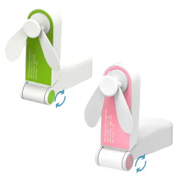 

Mini Portable USB Charging Fan Small Handheld Pocket Folding Fan Cooler for Home Office Desktop Travel Use