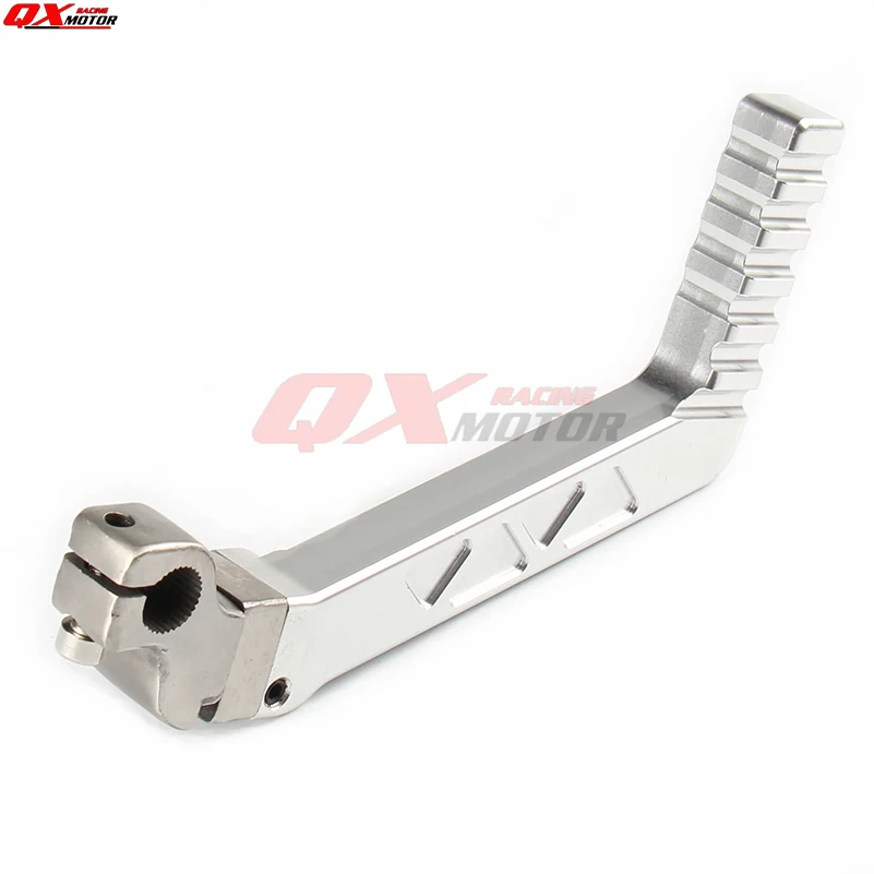 13 мм CNC кованые стартер рычаг педаль серебро ДЛЯ CRF BBR KLX TTR 50 70cc 110cc 125cc YX LF двигатель Грязь велосипед ямы Запчасти