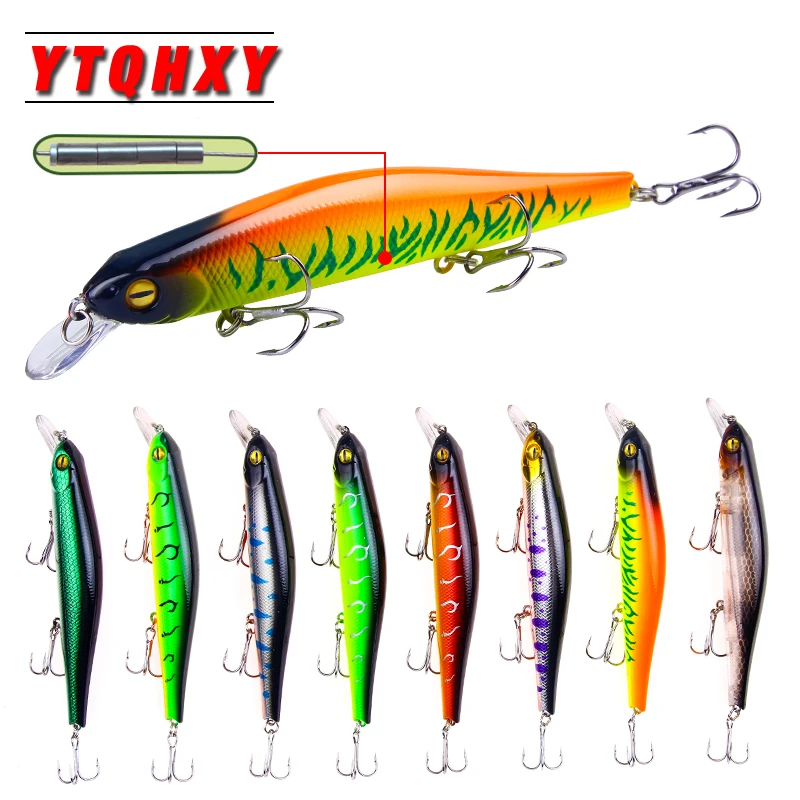 YTQHXY 1 шт. 2018 новые рыболовные приманки Minnow искусственная наживка 125 мм 7 3 г хит