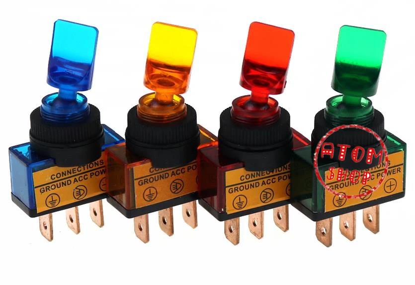 

12V auto switch toggle button rocker switch lights refit gear switch rocker toggle switch short handle