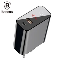 Baseus Высокое качество 45 Вт Usb C type C Usb зарядное устройство быстрое зарядное устройство 3,0 ЕС адаптер мобильный телефон зарядка путешествия настенное зарядное устройство