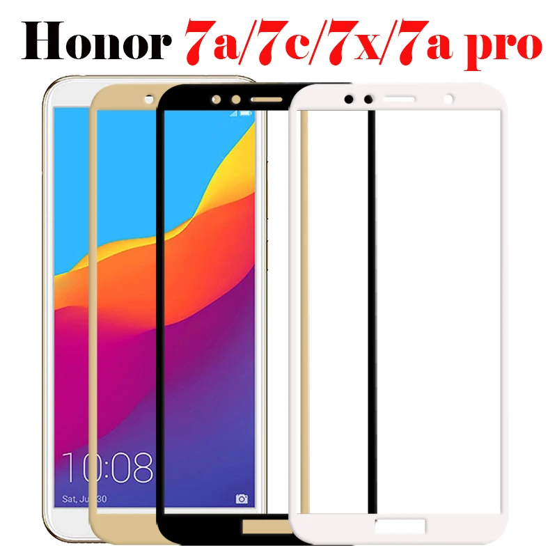 

Protective glass for huawei honor 7 a pro safety 7x 7c x7 c7 a7 7a screenprotector tempered hono honer 9h 7 x c covers film glas