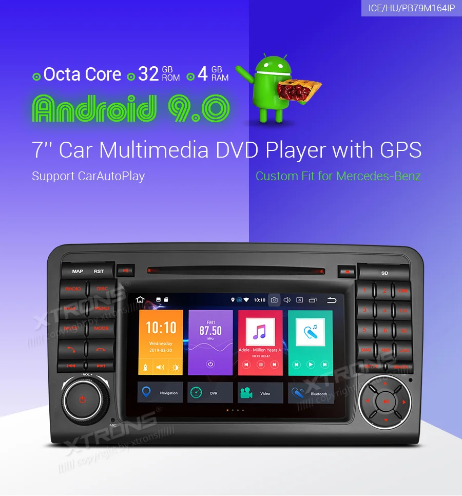 Best New 7" Android 9.0 OS Car DVD Multimedia Navigation GPS Radio for Mercedes-Benz ML-Class W164 2005-2011 &GL-Class X164 2006-2012 0 Best New 7" Android 9.0 OS Car DVD Multimedia Navigation GPS Radio for Mercedes-Benz ML-Class W164 2005-2011 &GL-Class X164 2006-2012 0