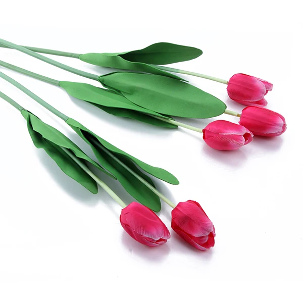 & dried flowers style romantic artificial silk flowers tulip