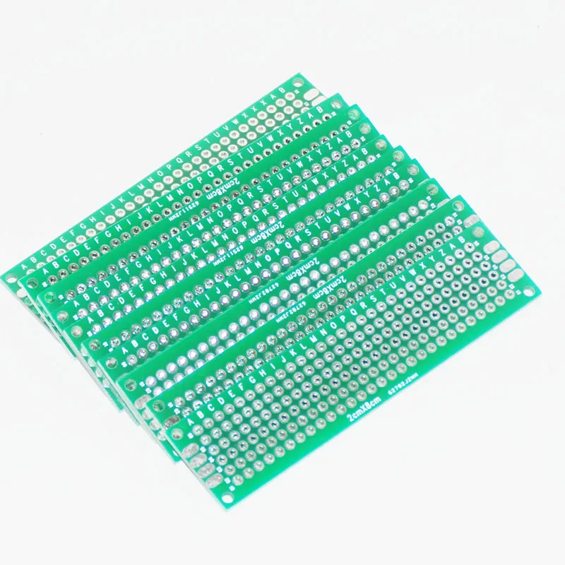 

5PCS 2x8cm Prototype PCB Board Electronic Circuit Board Prototyping PCB DIY Protoboard Universal Printed Breadboard