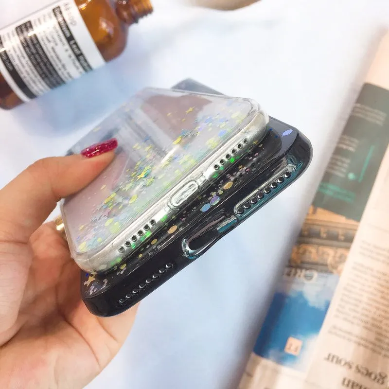 Блестящий чехол со звездами звездное небо для Samsung Galaxy A9 2018 задняя крышка A9S A750