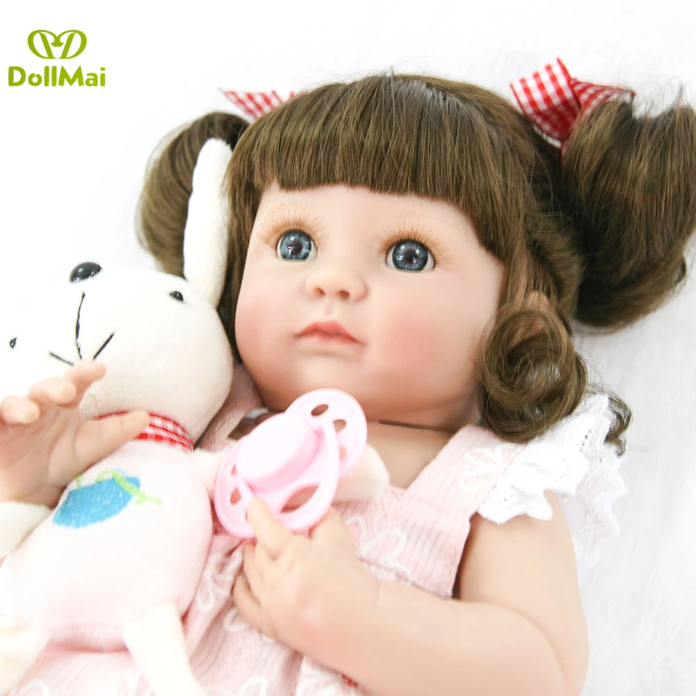 

35cm Full Body Silicone Reborn Baby Doll Toys Lifelike 14inch Vinyl Princess Girl bebe doll reborn Birthday Gift Bathe Toy