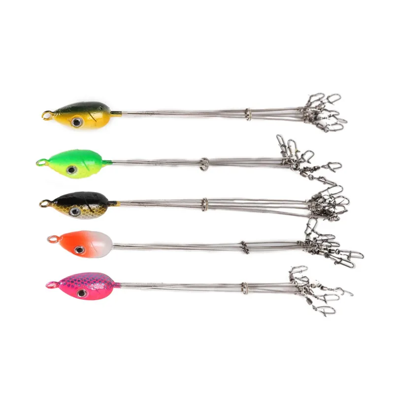 

2019New 1pc 5 Arms Rig Fishing Lures Bass Barrel Swivel Umbrella Jigs Artificial Baits Fake Fish Lures ishing Tackle Combination
