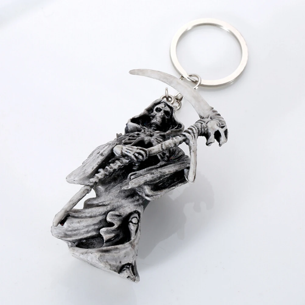 

Skull Keychain Rubber Devil Death Monster Car Key Chain Accessories