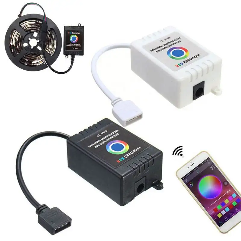 12 24V Music Smartphone App Wireless Bluetooth Remote RGB Controller For 5050 RGB LED Strip For