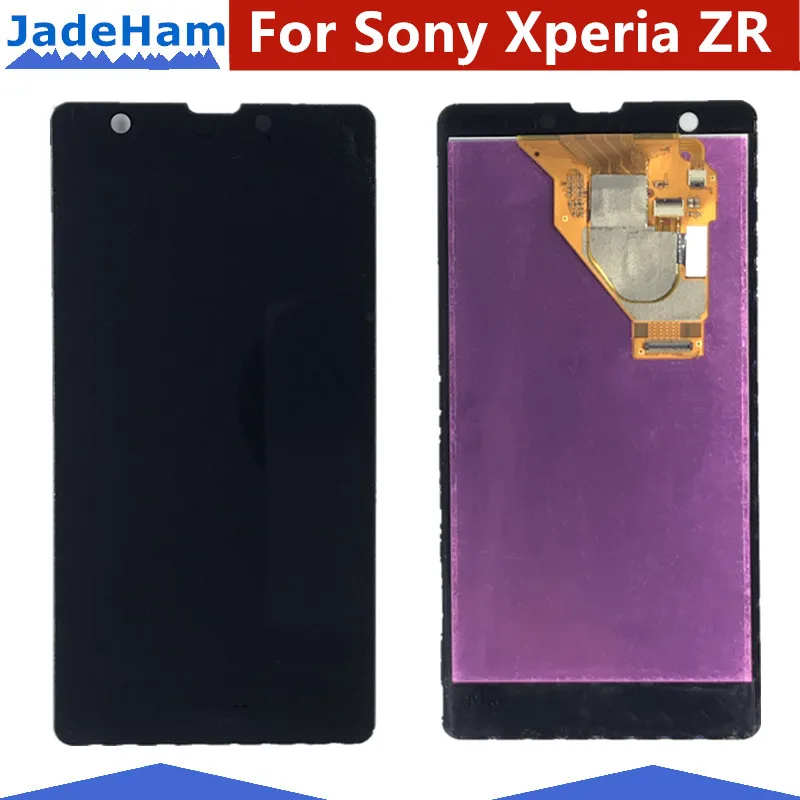 

Original 4.6'' Display For SONY Xperia ZR Display Touch Screen Digitizer Assembly Replacement ZR LCD M36h C5502 C5503